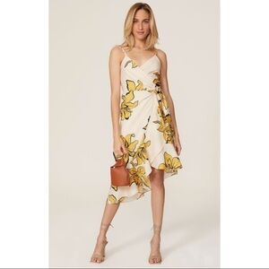 Hutch Mercer Yellow Floral Wrap Dress